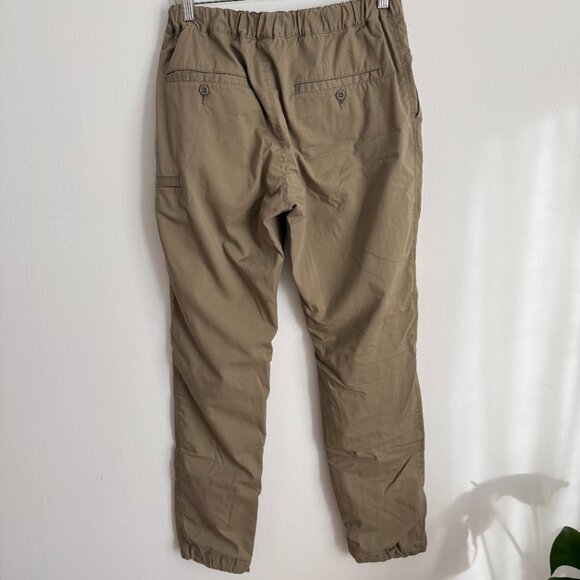 Uniqlo Heattech Warm Thermal Fleece Lined Khaki Jogger Pants - Picture 3 of 6